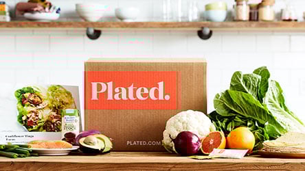 Plated - Fresh fruits and vegetables