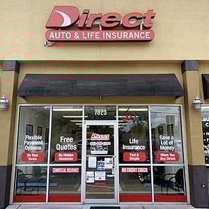 Direct Auto Insurance storefront located at 7823 Temple Terrace Hwy, Temple Terrace