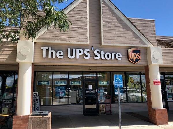 Facade of The UPS Store Downtown Parker