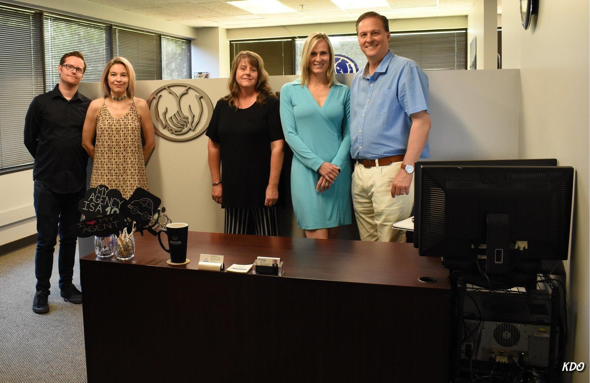 From left to right: Jonathan Hughes, Karina de Oliveira, Holly Carpenter, Kris Miller, and Gary Chitwood.