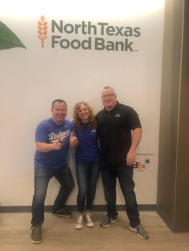 Volunteering at the North Texas Food Bank