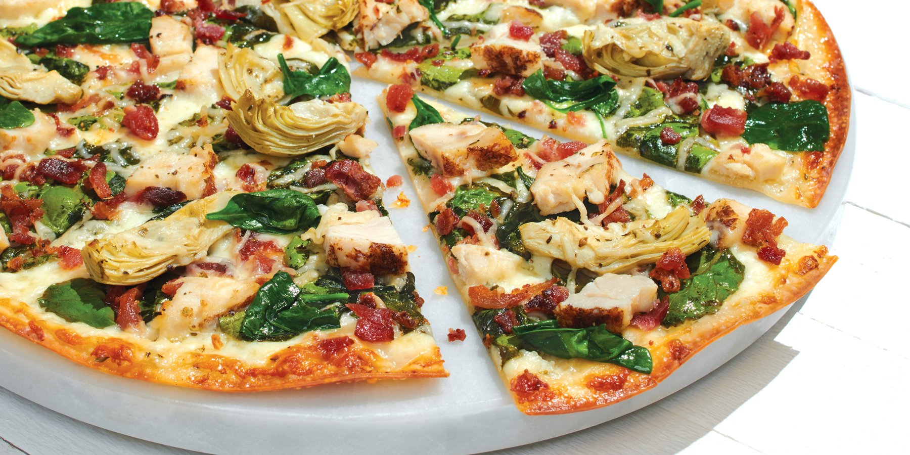 Chicken Bacon Artichoke Pizza