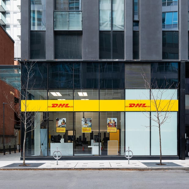 DHL hero section