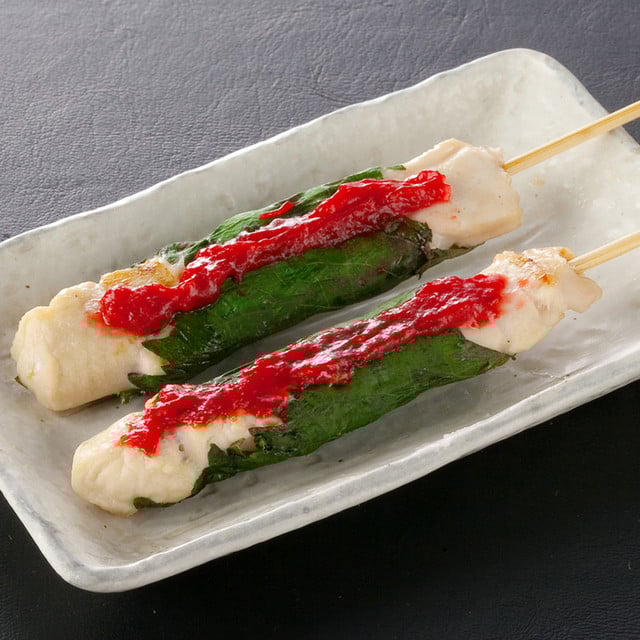 ささみ梅肉大葉巻き