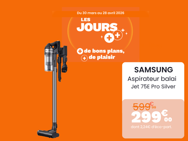 Aspirateur balai SAMSUNG Jet 75E Pro Silver