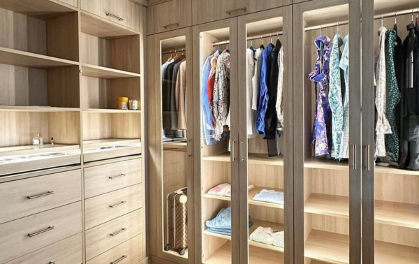 Luxe Walk-in Clost California Closets closet design Nassau Long Island New York closet organization ideas shoe storage custom closets luxury closet storage ideas for closets closet organizers