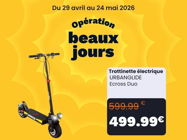Trottinette électrique URBANGLIDE Ecross Duo