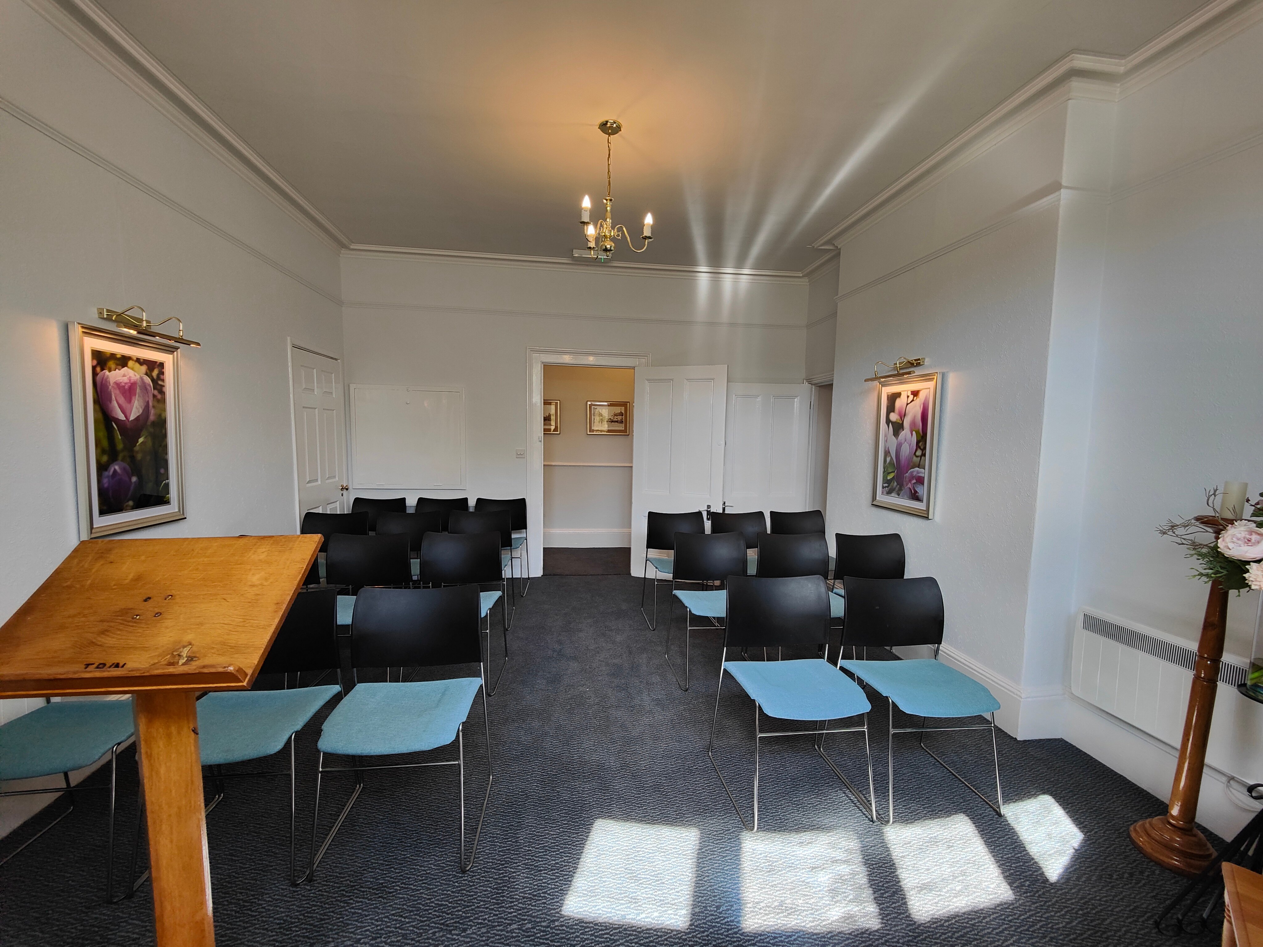 The back of our purpose-built service chapel