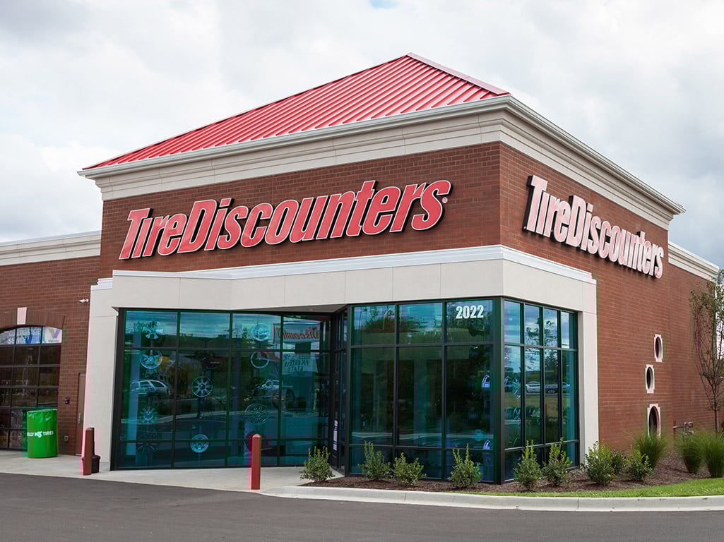front of store