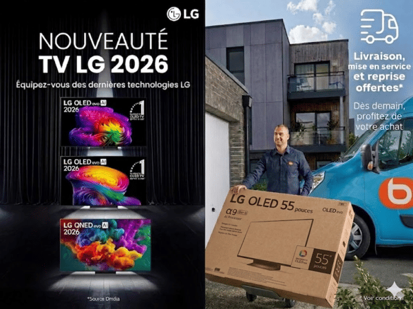 Envie des dernières technologies TV ? N'hésitez plus et foncez chez Boulanger Limoges ! Prenez une longueur d'avance et découvrez en exclusivité les nouveautés TV LG 2026 ! Que vous craquiez pour la pureté de l'OLED evo ou la clarté du QNED evo, offrez-vous le meilleur de l'image pour vos films et vos matchs préférés. Chez Boulanger Limoges, on s'occupe de tout : profitez de la livraison, de la mise en service et de la reprise de votre ancien appareil OFFERTES*. Dès demain, vivez une expérience cinéma incroyable sans quitter votre salon. Rendez-vous vite en magasin pour une démonstration !
