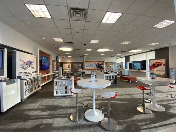 View of the south side of the store.