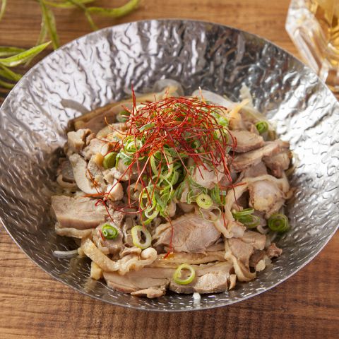 新潟県産鶏の香味蒸し