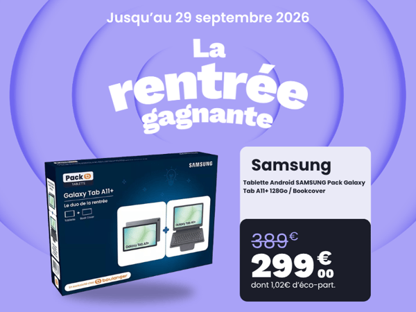Tablette Android SAMSUNG Pack Galaxy Tab A11+ 128Go / Bookcover