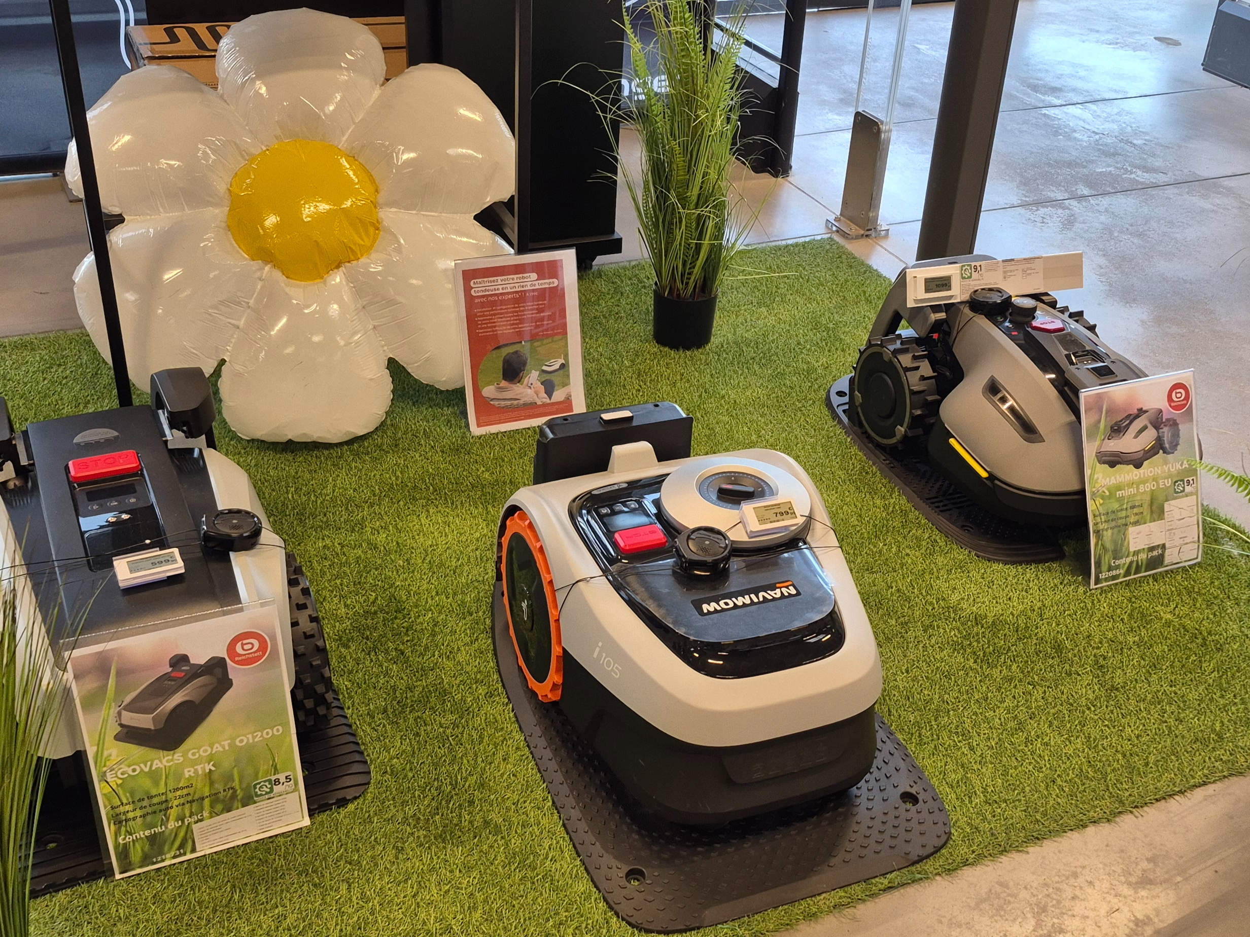 Les robots tondeuses sont à Boulanger Vendenheim Reichstett