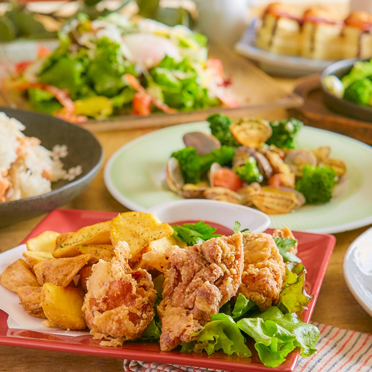 ■蓮-ren■季節の味覚堪能!各種宴会おすすめのスタンダードコース【2.5時間飲み放題付】8品 3500円