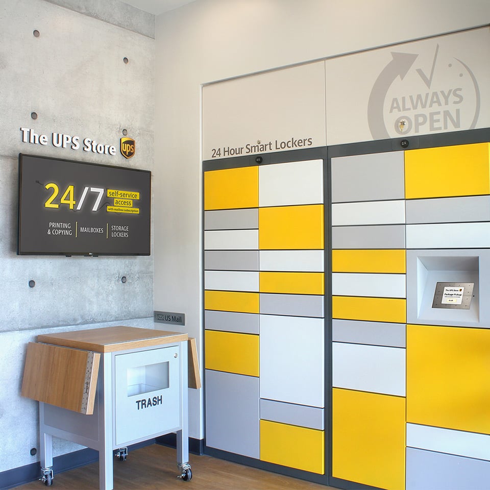 bank of lockers
