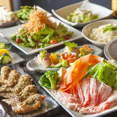 8月◆冷製豚しゃぶorチーズタッカルビ鍋「選べる鍋」コース◆8品2H飲み放題付4000円→【3500円】