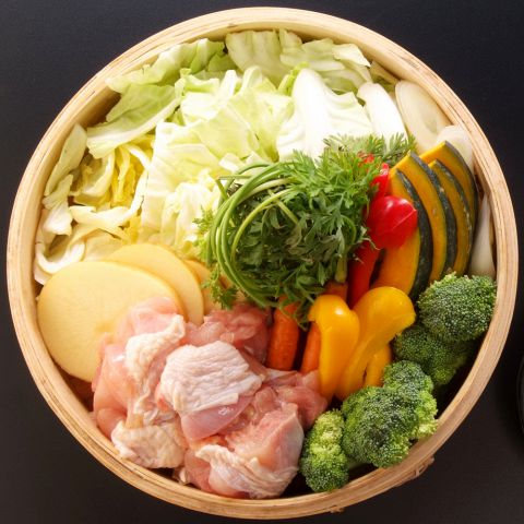 鶏とお野菜のせいろ蒸し
