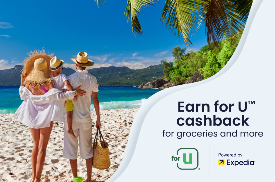earn for u cash back for groceries and more powered by expedia