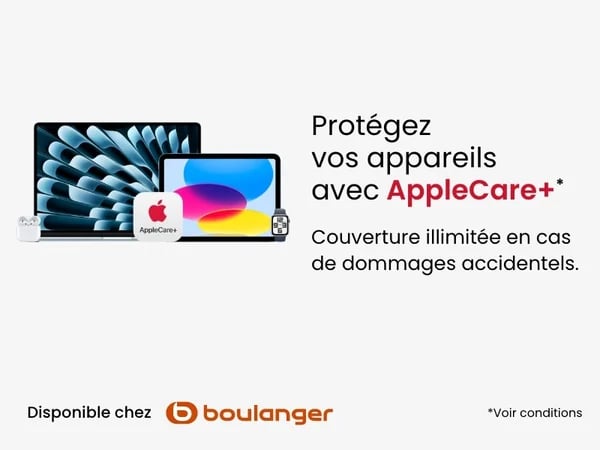 AppleCare+ disponible chez Boulanger Barentin !