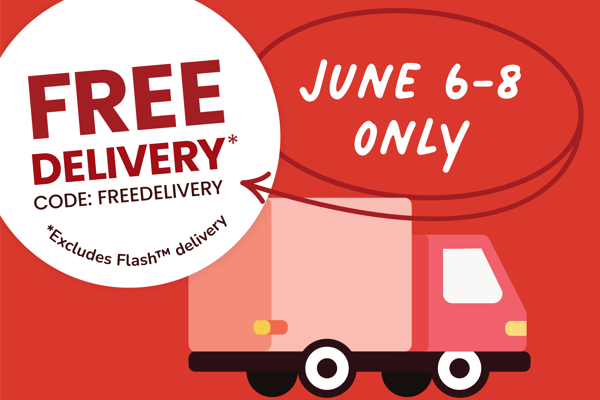 free delivery code: FREEDELIVERY June 6 through 8 2025 only excludes flash delivery