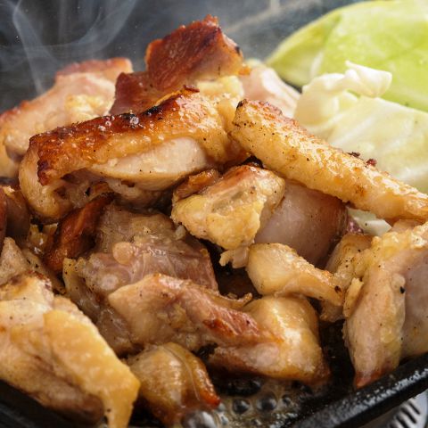 京赤地鶏の炭火焼き