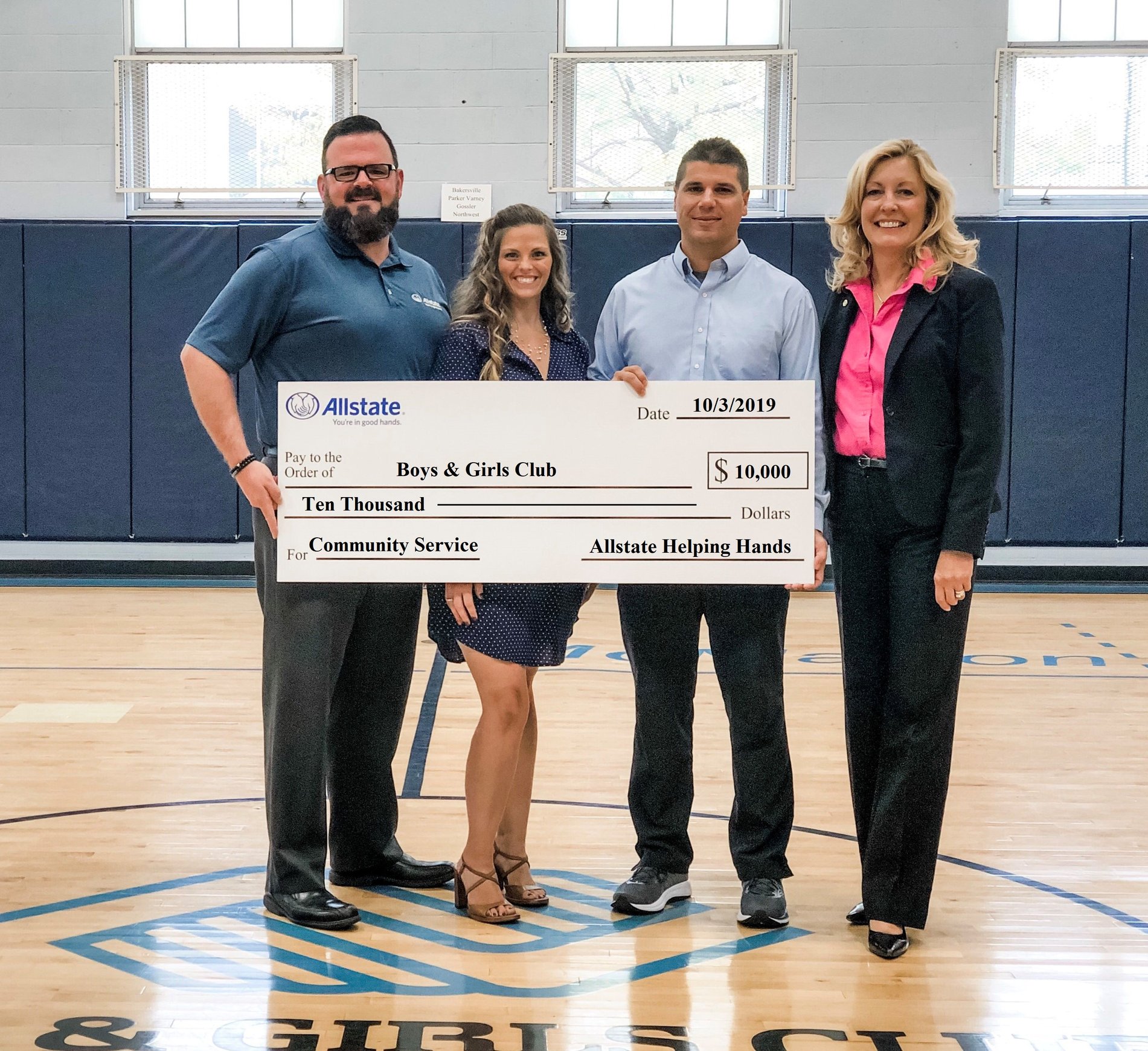 Honored to be able to support the community with great colleagues and Allstate!