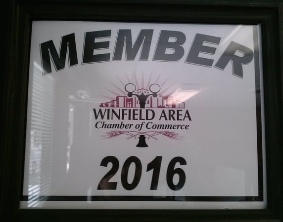 Member of the Local Winfield Chamber of Commerce