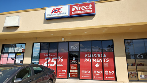 Direct Auto Insurance storefront located at 1500 N Highway 190, Covington
