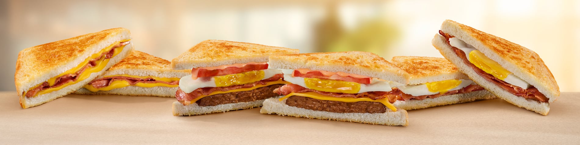 Range of Toasted Sandwiches