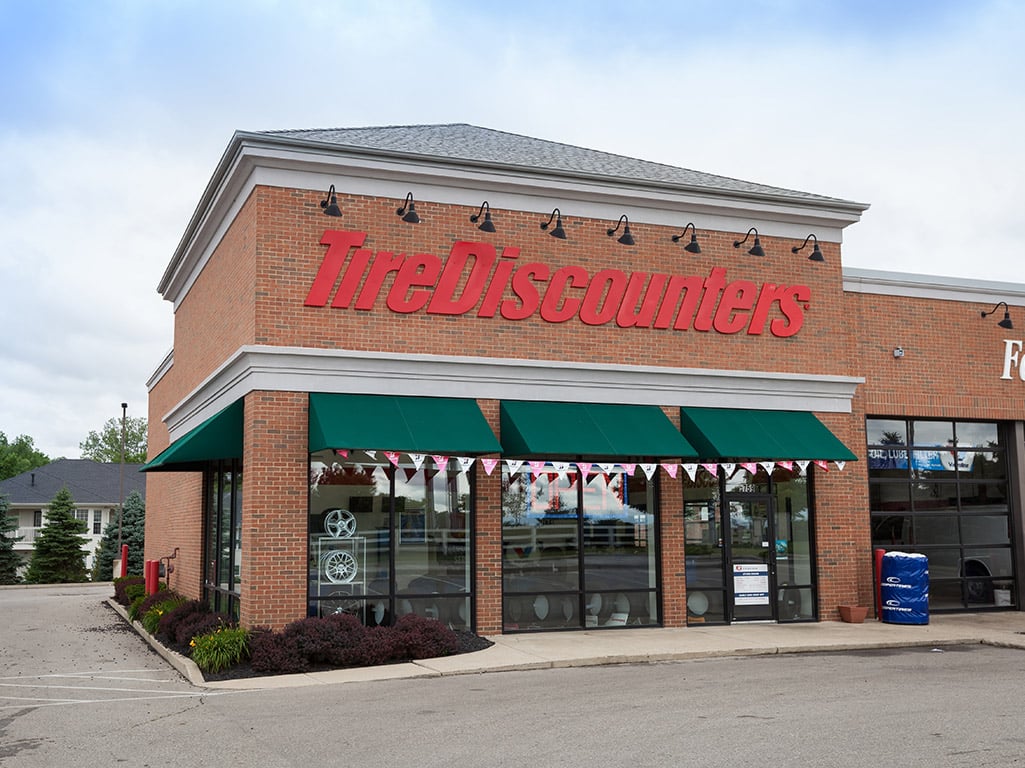 front of store