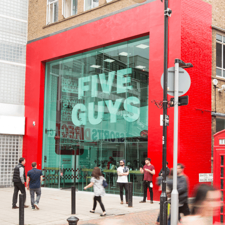 Five Guys Burgers and Fries Restaurant Uxbridge Greater London