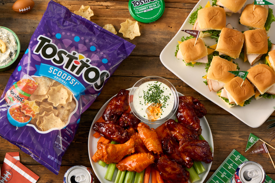 game day wings chip and dip