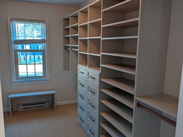 Beautiful shelving space enhances any space, from California Closets Wilmington, North Carolina.