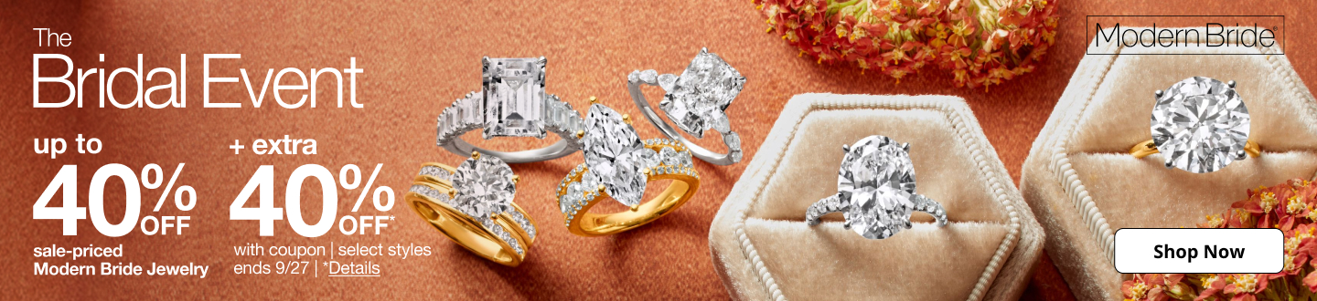 Save up to 40% off Modern Bride Jewelry at JCPenney