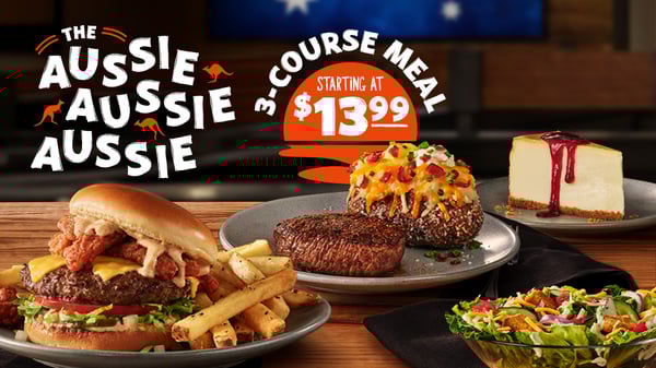 Aussie 3-Course Meal Starting at $13.99