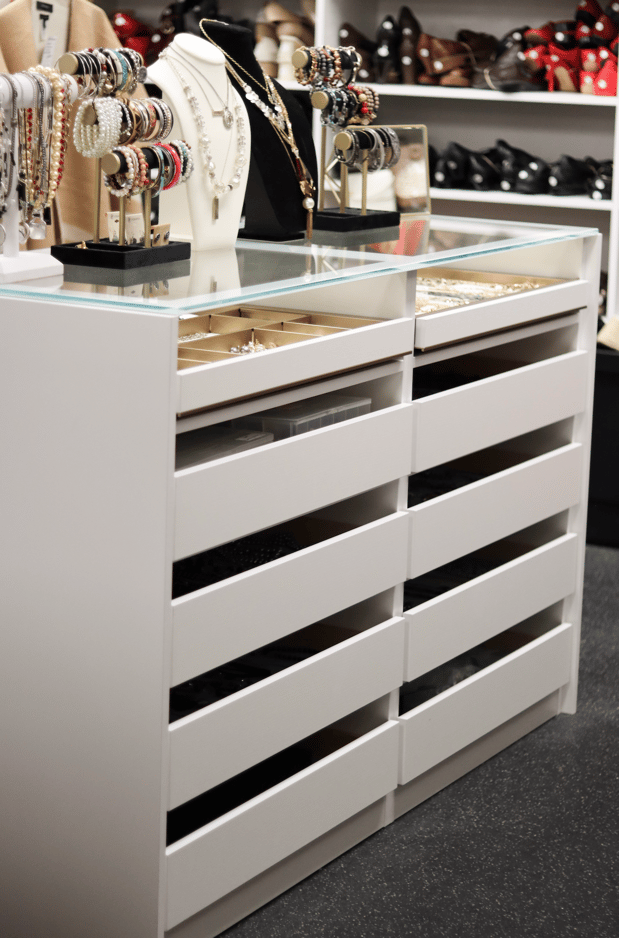 Giving Back is Always in Style Dress for Success Charlotte custom drawer storage