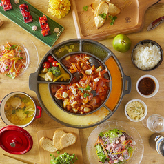 『女子会』選べるメインに野菜も肉もチーズもたっぷり♪2時間飲み放題付【7品3500円】
