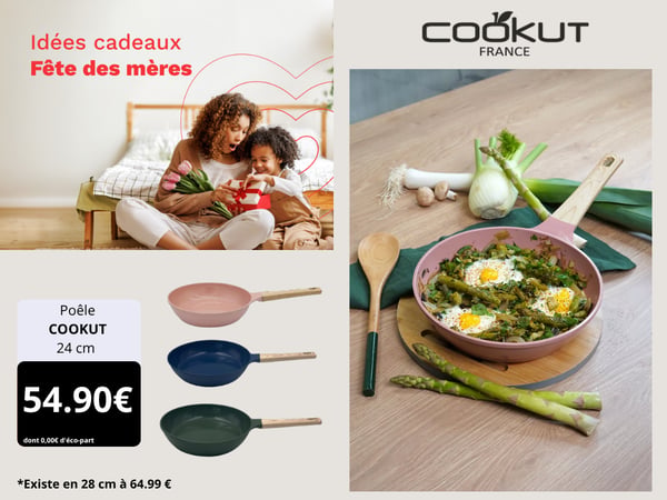 Poêle COOKUT 24 cm myrtille
