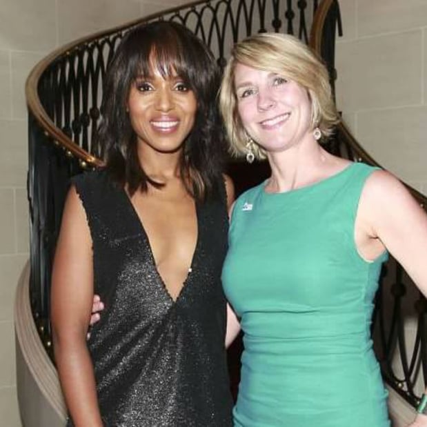 With Kerry Washington in New York with Allstate Against Abuse Team