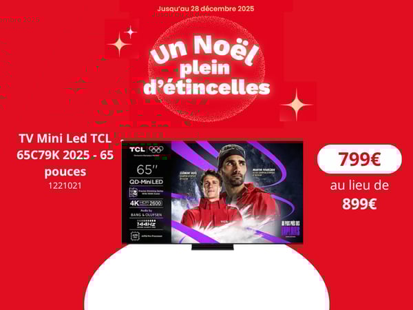 offre noel, TV Mini Led TCL 65C79K 2025 - 65 pouces ( 164 cm )