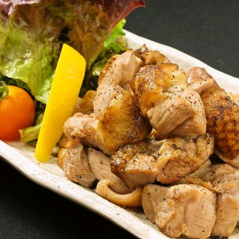 国産鶏の黒胡椒焼