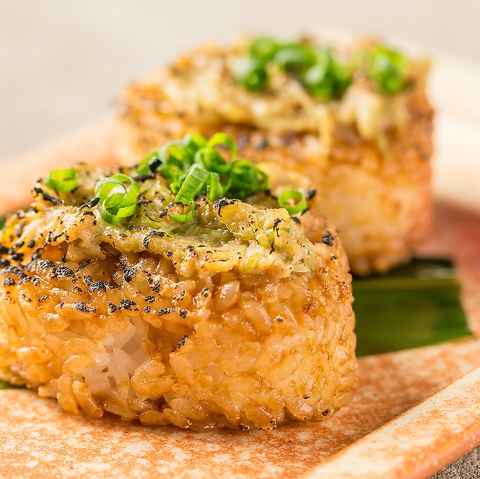 ネギ味噌焼きおにぎり