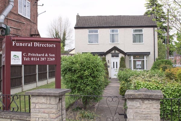C Pritchard & Son Funeral Directors, 15 High Street in Sheffield