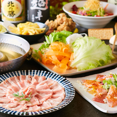 『お鍋付きレギュラーコース』メインにしゃぶしゃぶ付き♪宴会に■2時間飲み放題【7品3480円】