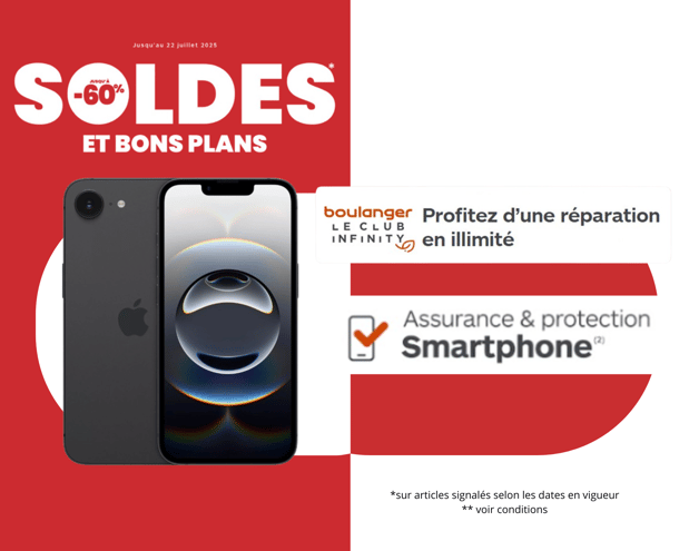 Savourez l'été avec des soldes et bons plans sur les smartphone du 25/06 au 22/07 chez Boulanger Bordeaux Mérignac