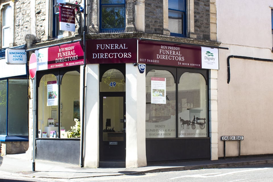 Roy Preddy Funeral Directors in Kingswood, Bristol.