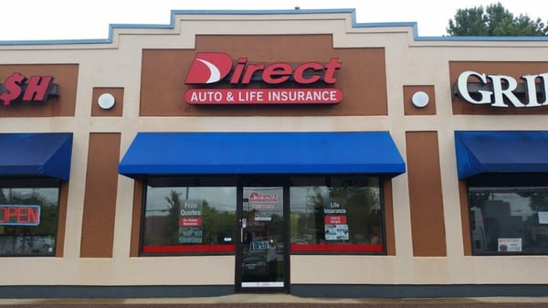 Direct Auto Insurance storefront located at 6840 Stage Road, Bartlett