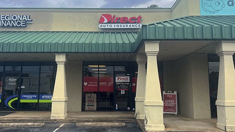 Direct Auto Insurance storefront located at 716A Montague Ave, Greenwood