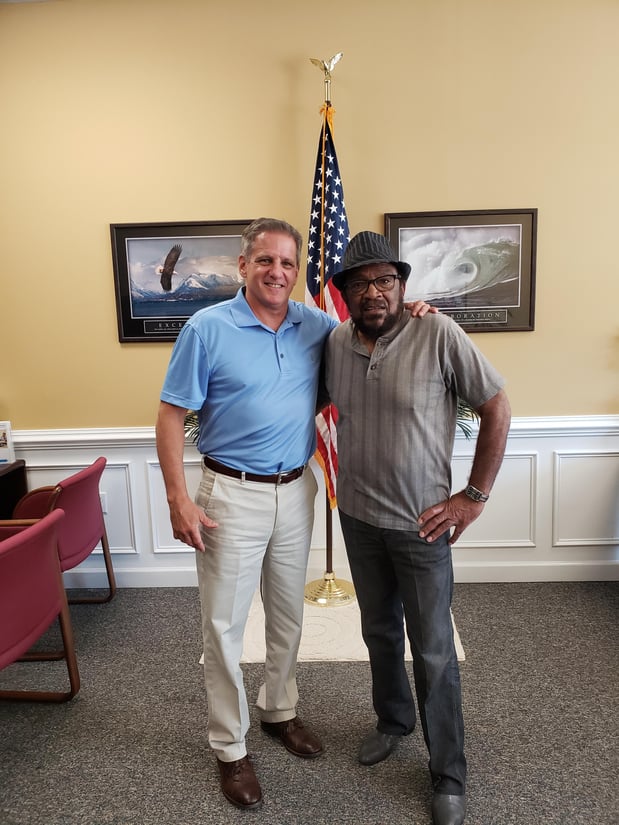 53 year customer, Mr. Clarence Taylor, father of a NFL Super Star. Thank you for your business Sir!
